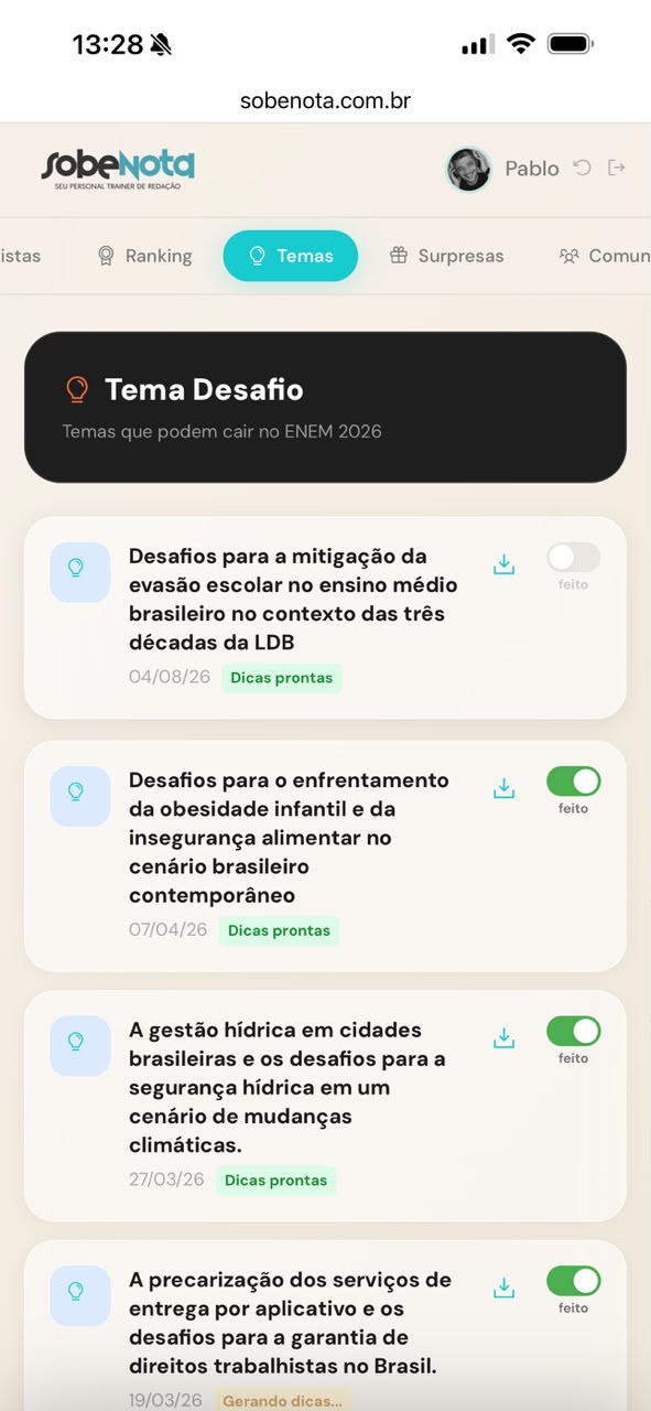 Temas que podem cair no ENEM, com dicas prontas